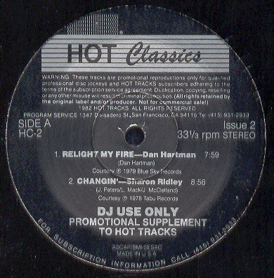 Various : Hot Classics, Issue 2 (12", EP, Comp, Promo)