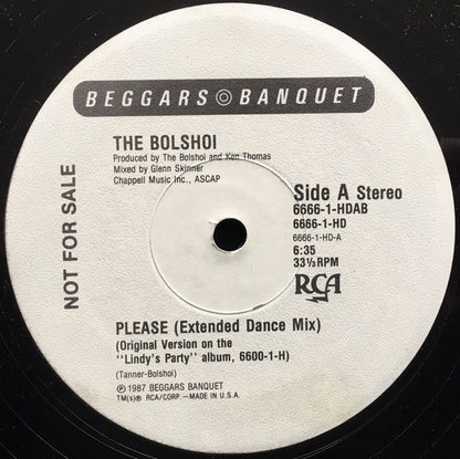 The Bolshoi : Please (12", Promo)