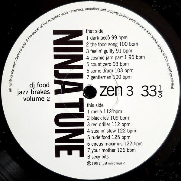 DJ Food : Jazz Brakes Volume 2 (LP, Album)