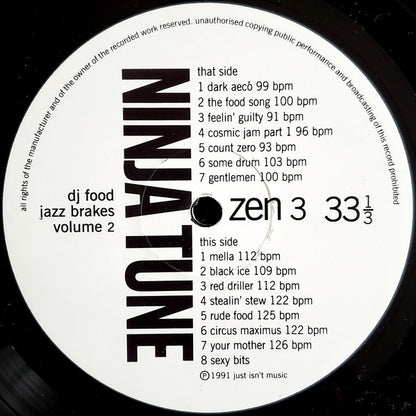 DJ Food : Jazz Brakes Volume 2 (LP, Album)