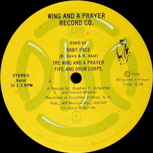 Wing And A Prayer Fife And Drum Corps. : Baby Face (12", Promo)