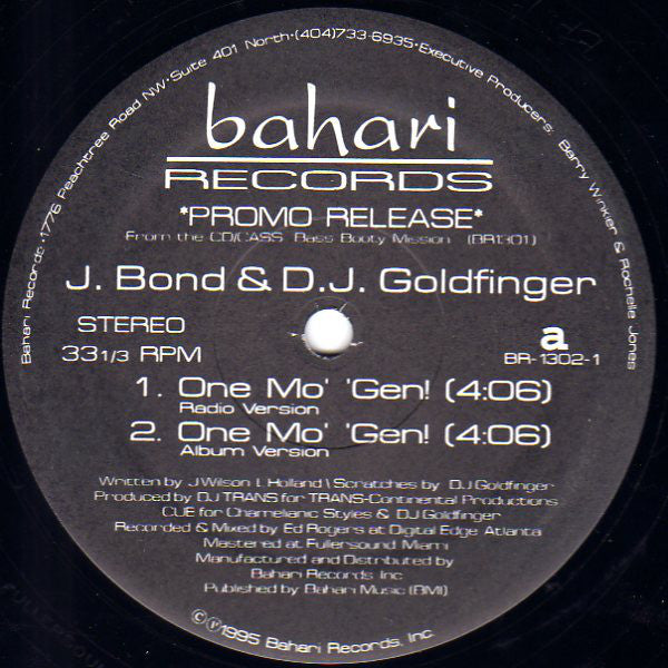 J. Bond (2) & Goldfinger (22) : One Mo Gen (12", Promo)