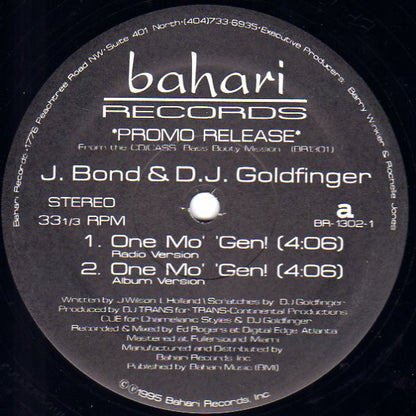 J. Bond (2) & Goldfinger (22) : One Mo Gen (12", Promo)