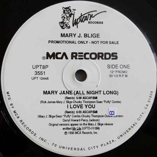 Mary J. Blige : Mary Jane (All Night Long) (Remix) (12", Single, Promo)