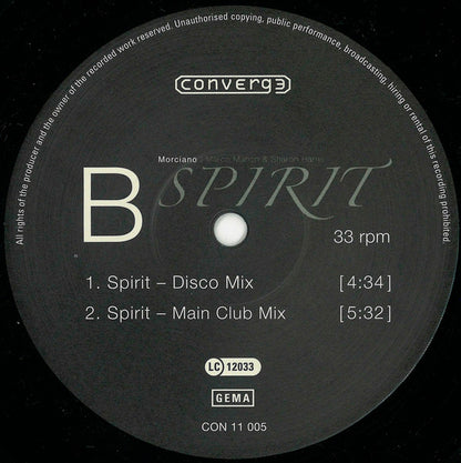 Morciano : Spirit (12")
