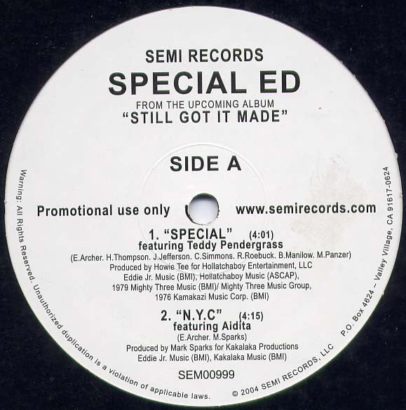 Special Ed : Still Got It Made (12", Promo, Smplr)
