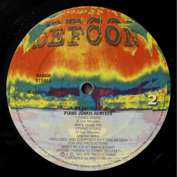 DJ Caligula : Piano Junkie (Remixes) (12")