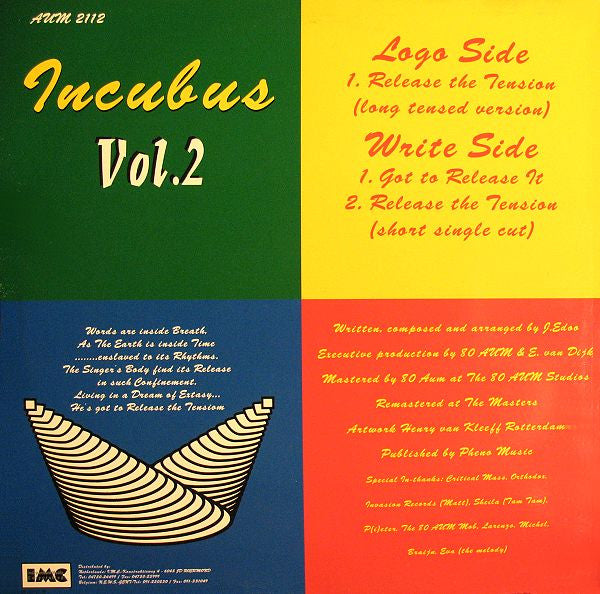 Incubus : Vol.2 - Release The Tension (12")