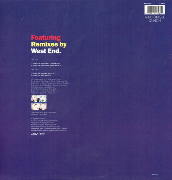 Kim Wilde : In My Life (12", Maxi)