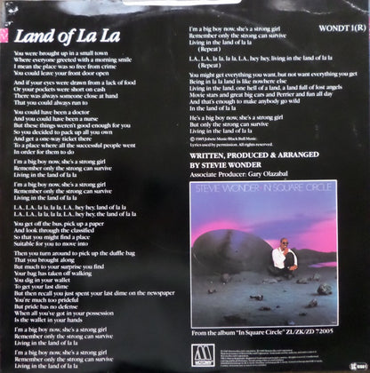 Stevie Wonder : Land Of La La (12")