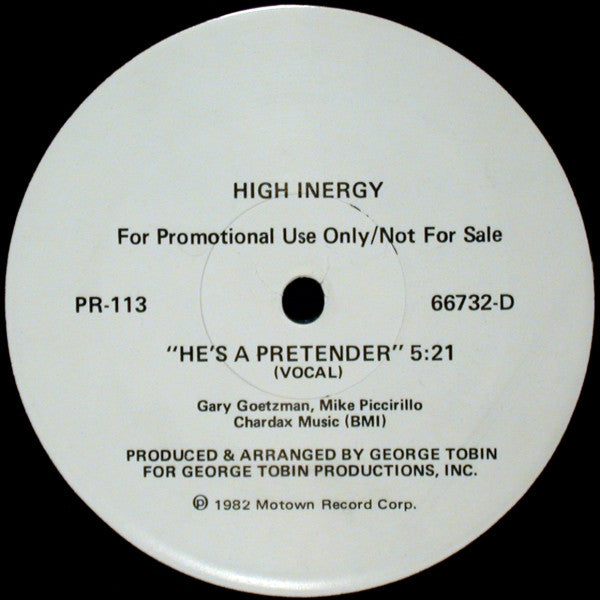 High Inergy : He's A Pretender (12", Promo)