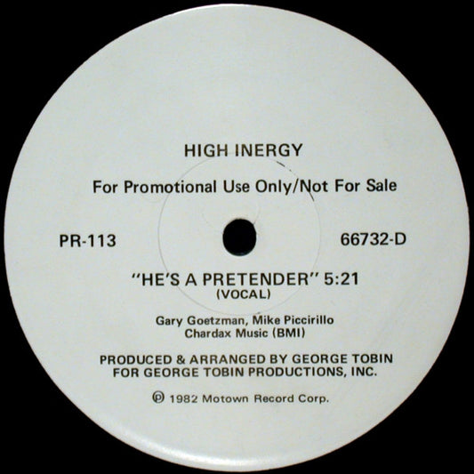 High Inergy : He's A Pretender (12", Promo)