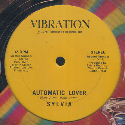 Sylvia Robinson : Automatic Lover (12")
