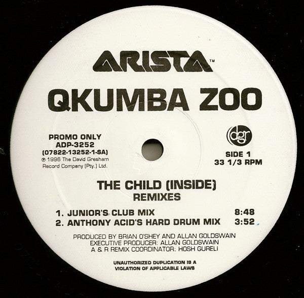 Qkumba Zoo : The Child (Inside) (Remixes) (2x12", Promo)