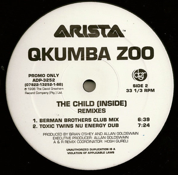 Qkumba Zoo : The Child (Inside) (Remixes) (2x12", Promo)