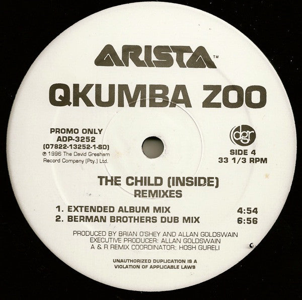 Qkumba Zoo : The Child (Inside) (Remixes) (2x12", Promo)