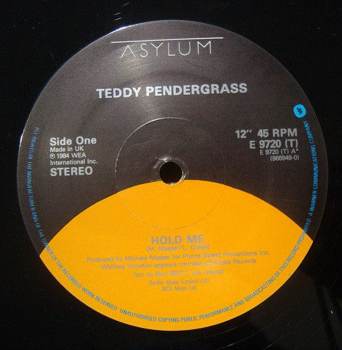 Teddy Pendergrass : Hold Me (12")