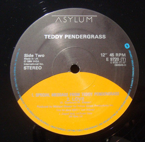 Teddy Pendergrass : Hold Me (12")