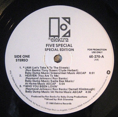 Five Special : Special Edition (LP, Album, Promo)