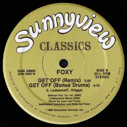 Foxy : Get Off (12", RE)
