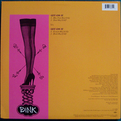 Dink : Get On It (12", Single, Pin)