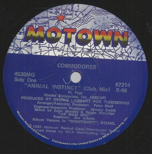 Commodores : Animal Instinct (12", Single)