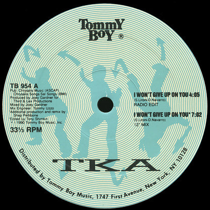 TKA : I Won't Give Up On You (12")