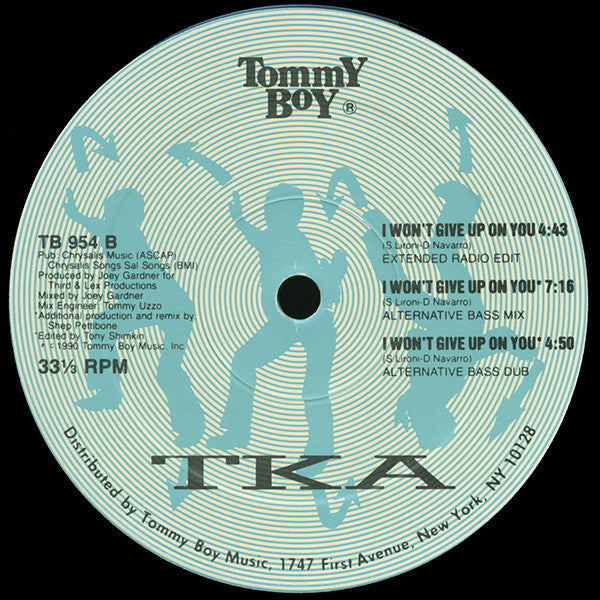 TKA : I Won't Give Up On You (12")