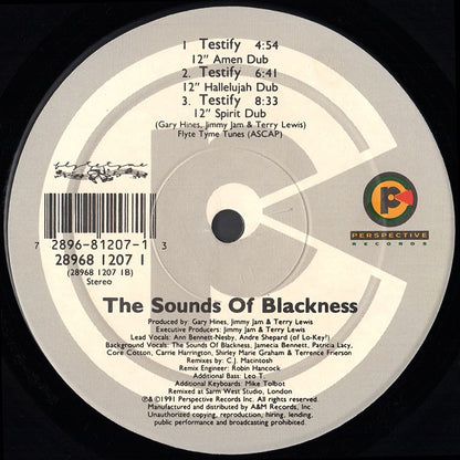 The Sounds Of Blackness* : Testify (12", Single)
