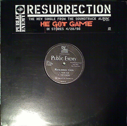 Public Enemy : Resurrection (12", Single, Promo)