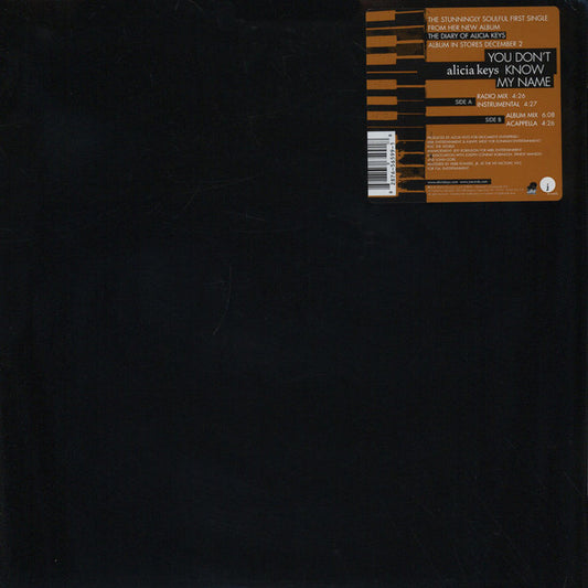 Alicia Keys : You Don't Know My Name (12")