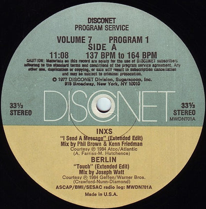 Various : Volume 7 Program 1 (2x12", P/Mixed)