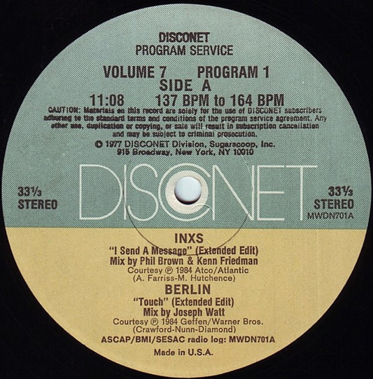 Various : Volume 7 Program 1 (2x12", P/Mixed)