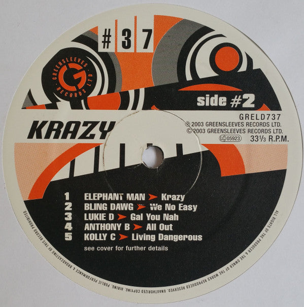 Various : Krazy (2xLP, Comp)