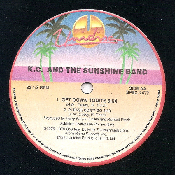Marvin Gaye / K.C. And The Sunshine Band* : Got To Give It Up / Get Down Tonite / Please Don't Go (12", Bea)