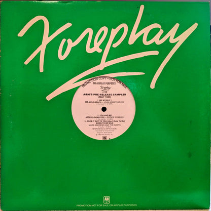Various : Foreplay #32: A&M's Pre-Release Sampler (May 1980) (12", S/Sided, Promo, Smplr)