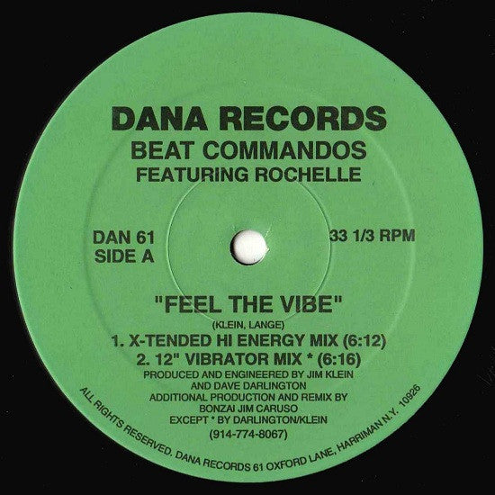 Beat Commandos Featuring Rochelle : Feel The Vibe (12")