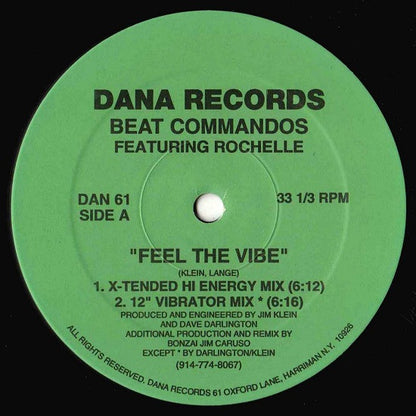 Beat Commandos Featuring Rochelle : Feel The Vibe (12")