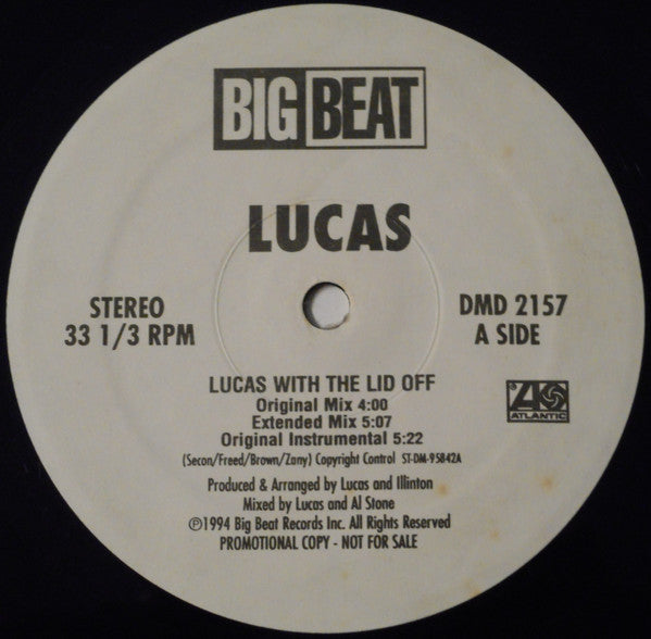 Lucas (2) : Lucas With The Lid Off (12", Promo)