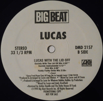 Lucas (2) : Lucas With The Lid Off (12", Promo)