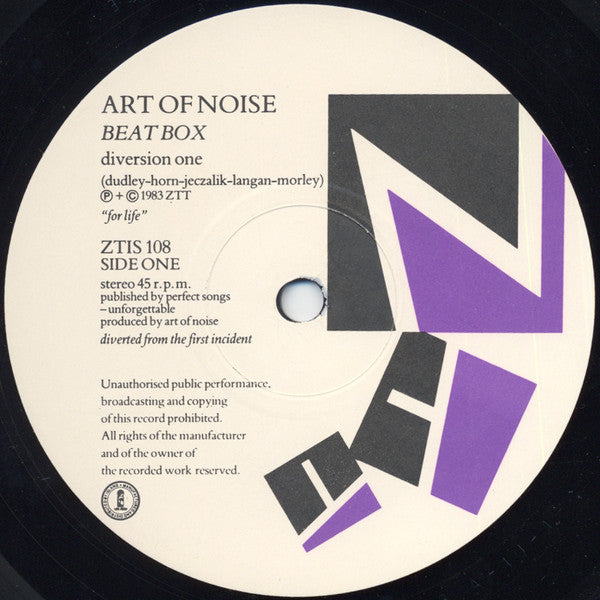 Art Of Noise* : Beat Box (12", Single, Pla)