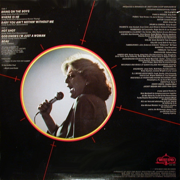 Karen Young : Hot Shot (LP, Album, Promo)