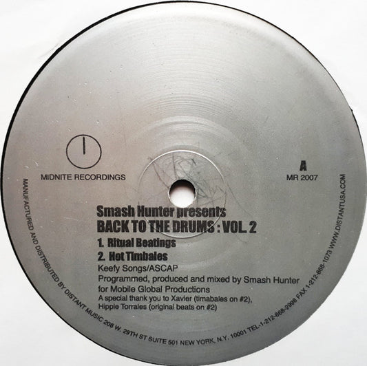 Smash Hunter : Back To The Drums: Vol. 2 (12")