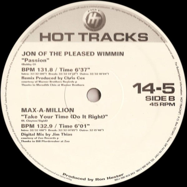 Various : Hot Tracks - Series 14 Issue 5 (3x12", Comp, Promo)