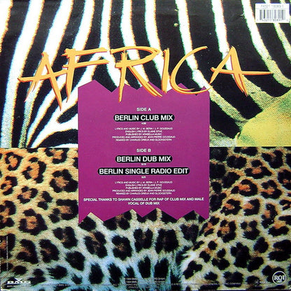 Rose Laurens : Africa - Remix '94 (12")