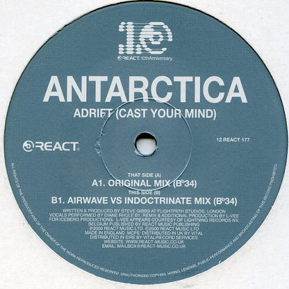 Antarctica* : Adrift (Cast Your Mind) (12")