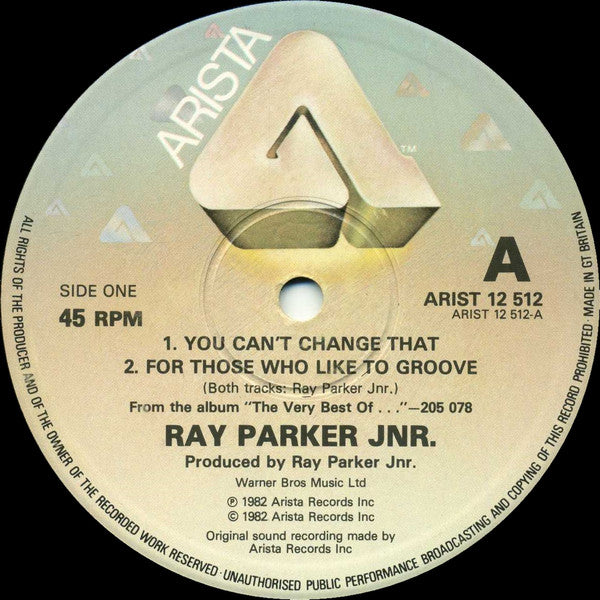 Ray Parker Jnr.* : You Can't Change That (12")