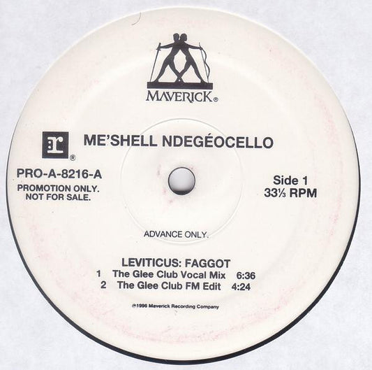 Me'Shell NdegéOcello : Leviticus: Faggot (12", Advance, Promo)