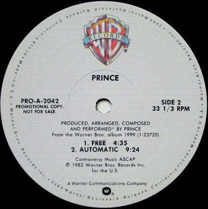 Prince : 1999 (12", Single, Promo)