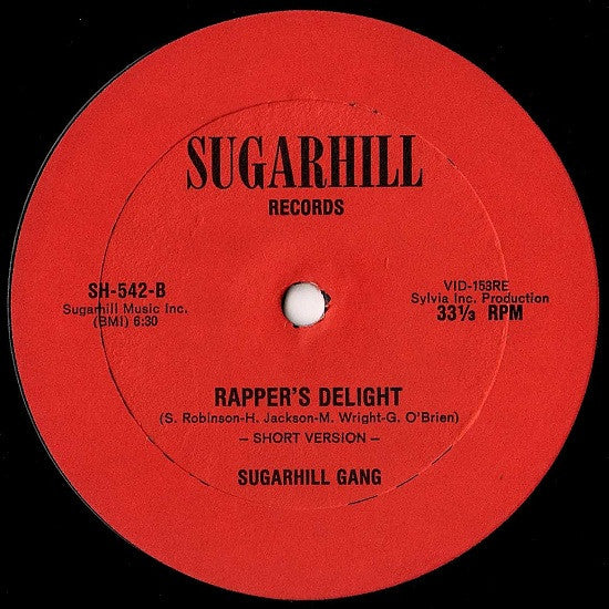 Sugarhill Gang : Rapper's Delight (12", Red)